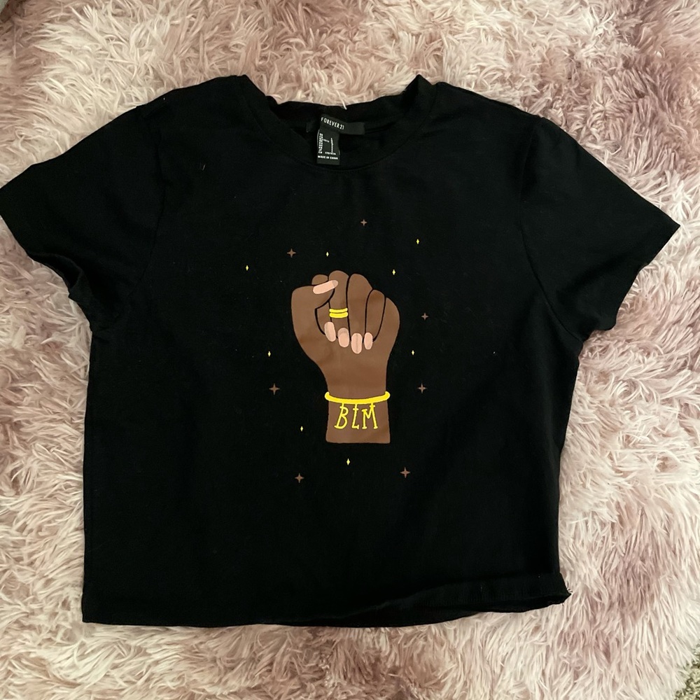 Forever 21 BLM Cropped Tee